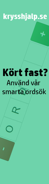 Har nog fjäder i hatten korsord